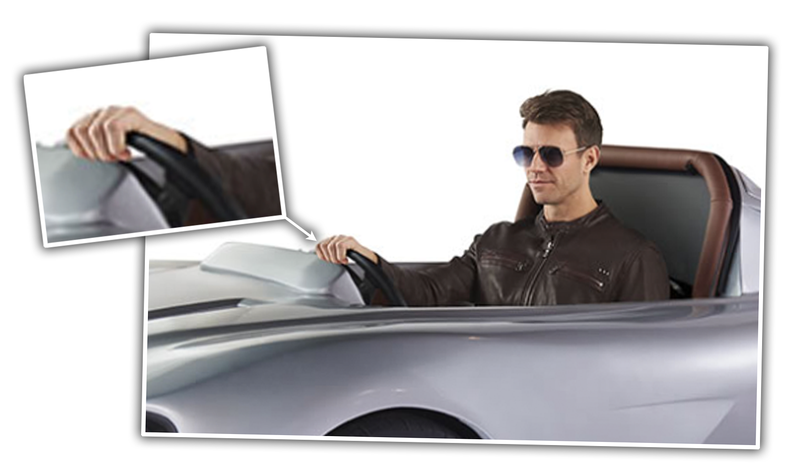 Illustration for article titled Hammacher Schlemmer Will Sell You A Deathtrap That Looks Like A Honda S2000 And A Shark Got Pulled Into A Wormhole